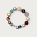 The Harmony Amethyst Facet Ball Knotted Bracelet