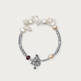 Big Tube w Pearls Bracelet