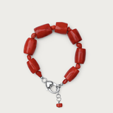 Bold Red Coral Bracelet