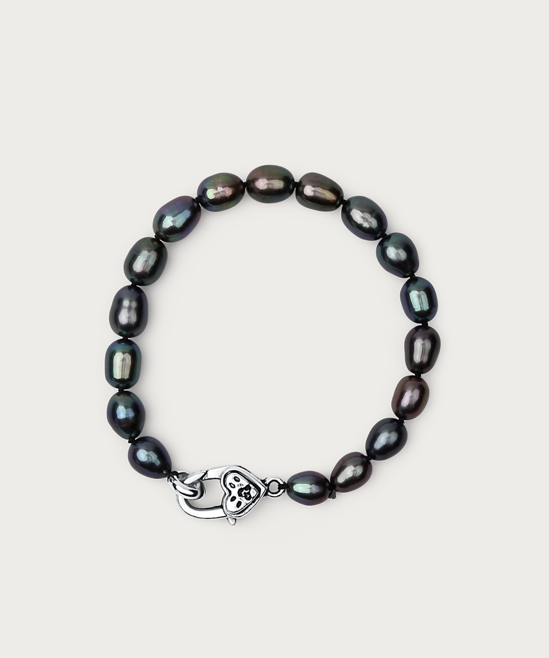 Dark Rice Pearl Bracelet