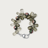 Smoky Quartz w Cloisonne Bracelet