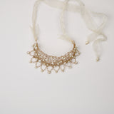 The "Ethereal Bride" Pearl and Gold Statement Necklace