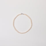 Freshwater White  Bread Pearl Necklace