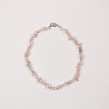 Brazil Crystal w Pink Keishi Pearl Necklace