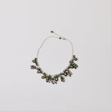 Brown Drop Pearl w Greenish Brown Keishi Necklace