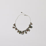 Brown Drop Pearl w Greenish Brown Keishi Necklace