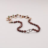 Pearl and Keishi Pearl w Quartz Necklace
