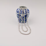 Long grey pearl necklace