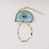 Freshwater w crystal necklace