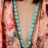 Turquoise Rectangle Necklace