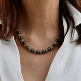 Black Pear s Silver Star Necklace