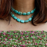 Turquoise Rectangle Necklace