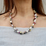 Big nugget Pearl w Keishi Pearl Necklace