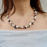 Big nugget Pearl w Keishi Pearl Necklace