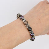 Black Pearl w Silver Star Bracelet