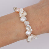 Big Tube w Pearls Bracelet