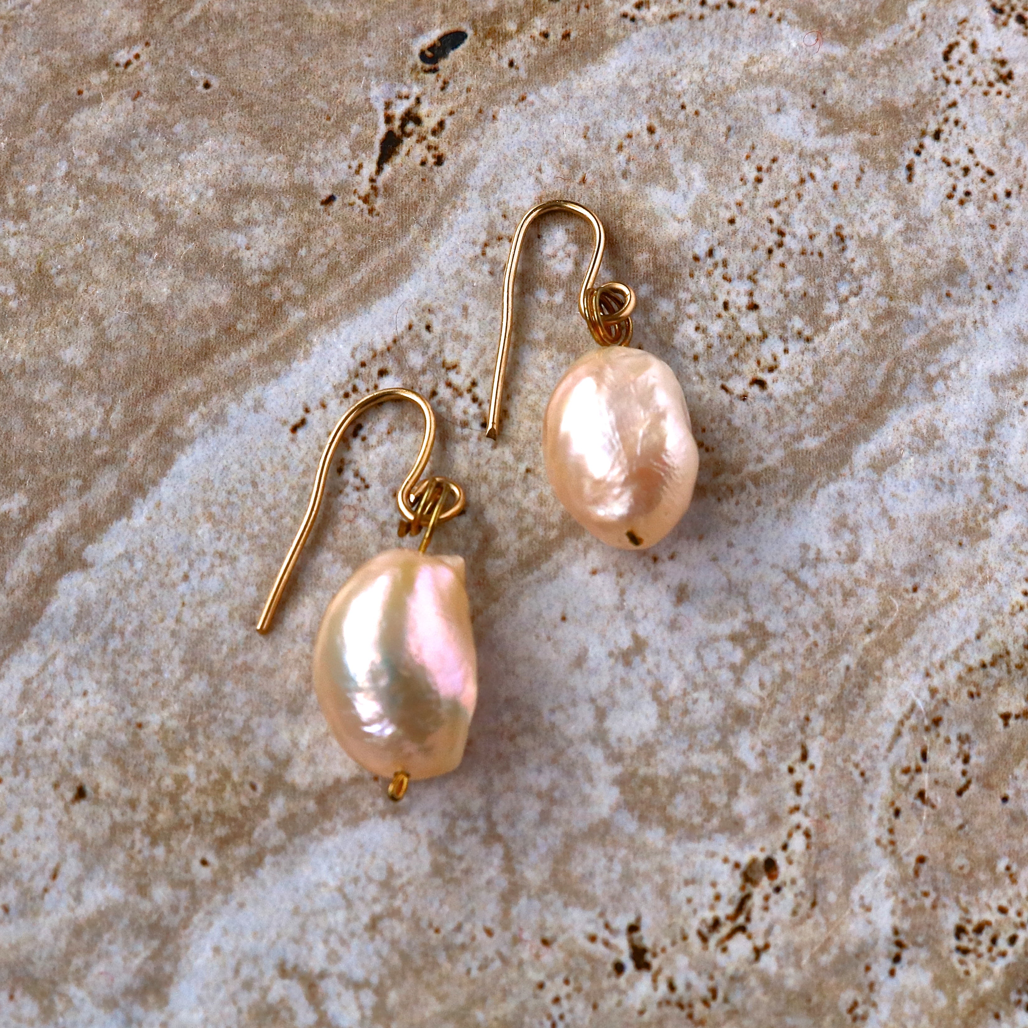 Big Nugget Pearl Earring