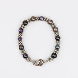 Black Pearl w Silver Star Bracelet