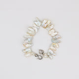 White Keishi Pearl Bracelet