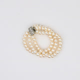 Freshwater Triple White Pearl Bracelet