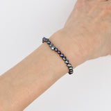 Small Freshwater Free Form Black Pearl Bracelet