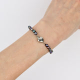 Small Freshwater Free Form Black Pearl Bracelet
