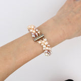 Multicolor Triple Rice Pearl Bracelet