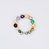 The Harmony Amethyst Facet Ball Knotted Bracelet