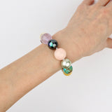 The Harmony Amethyst Facet Ball Knotted Bracelet