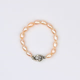 Dark Rice Pearl Bracelet