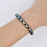 Dark Rice Pearl Bracelet