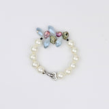 Pearl and Keishi Pearl w Quartz Bracelet