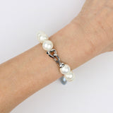 Pearl and Keishi Pearl w Quartz Bracelet