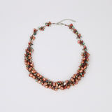 Stunning Necklace: Orange Keishi Pearl