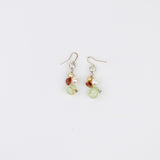 Grape Stone w Pearl Earring