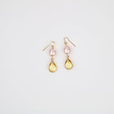 Nugget Pearl w Crystal Earring