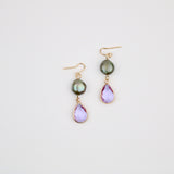 Nugget Pearl w Crystal Earring