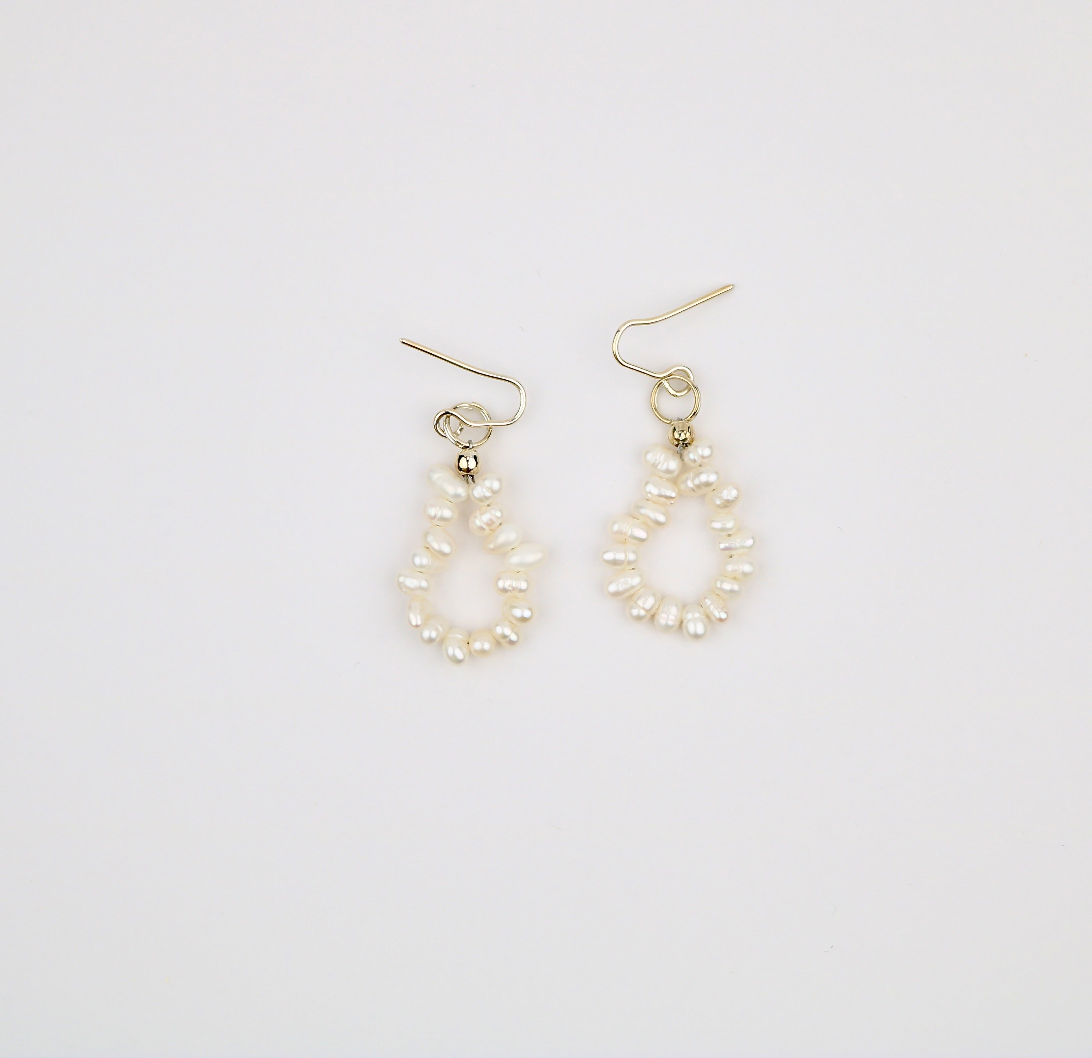 Freshwater Mini Pearl Loop Earring