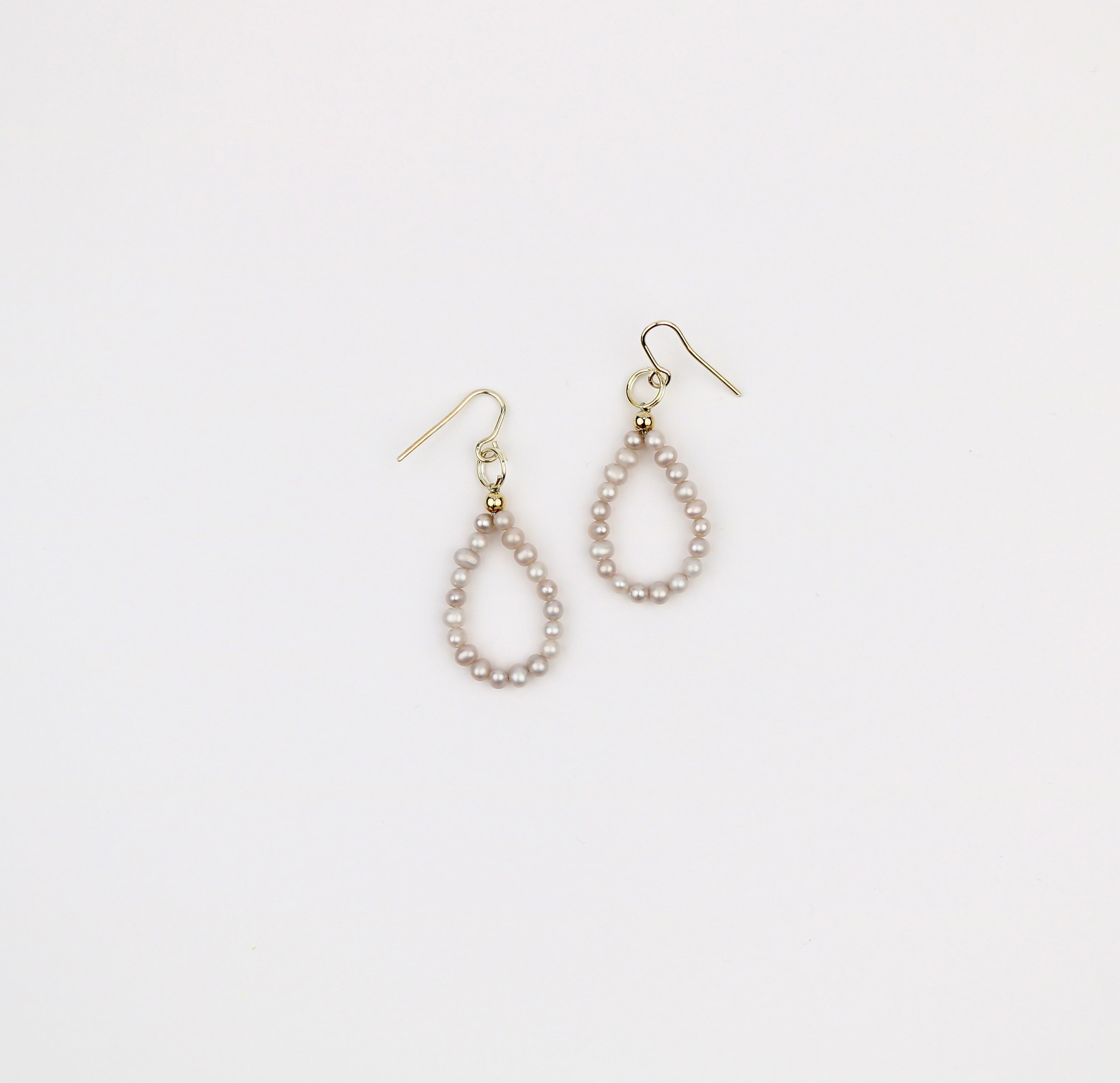 Freshwater Mini Pearl Loop Earring