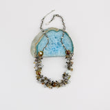Stunning Necklace: Grey keishi Pearls and Polychrome