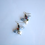 Pearl and keishi pearl w keishi earring