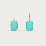 Turquoise Rectangle Earrings