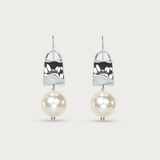 Elegant Drum Shell Pearl Earring
