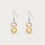 Double Color Pearl Earring