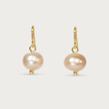 Freshwater Flesh Pearl Earring