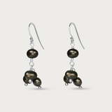 Small Dark Pearls Earring